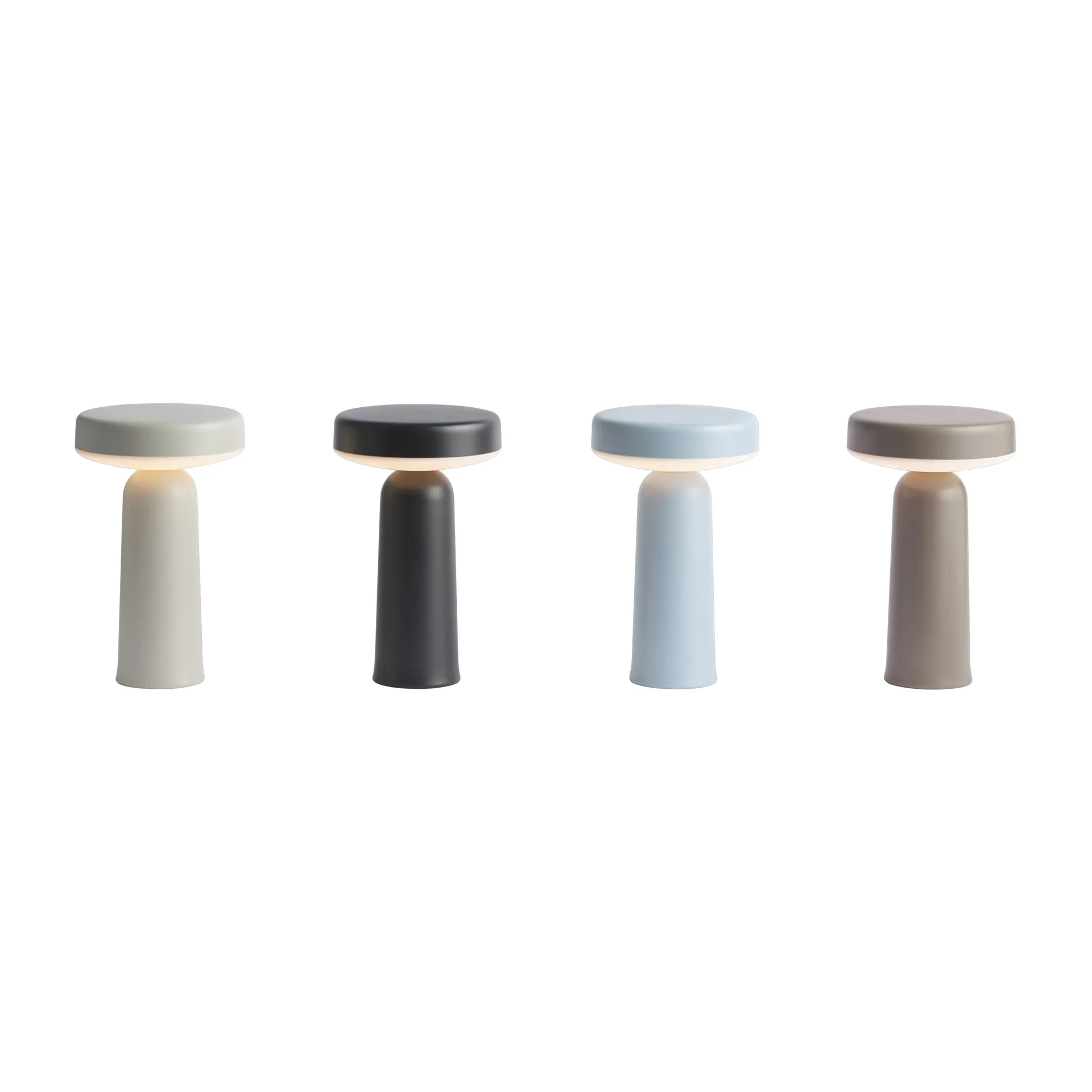 Ease portabel bordslampa 21,5 cm, Taupe Muuto