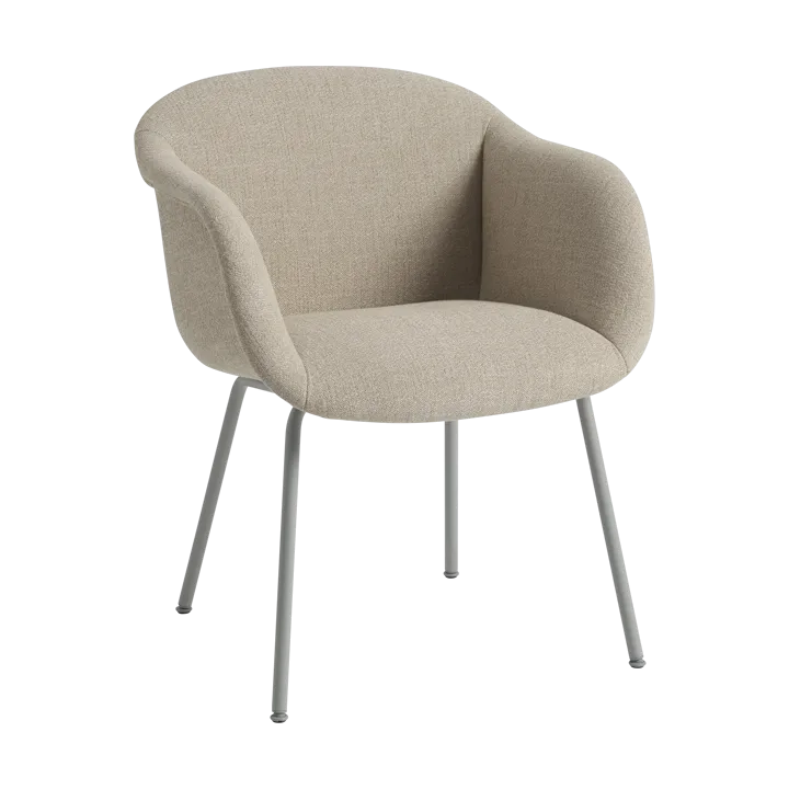 Fiber Soft Armchair tube bas - Ecriture 240/Grey - Muuto