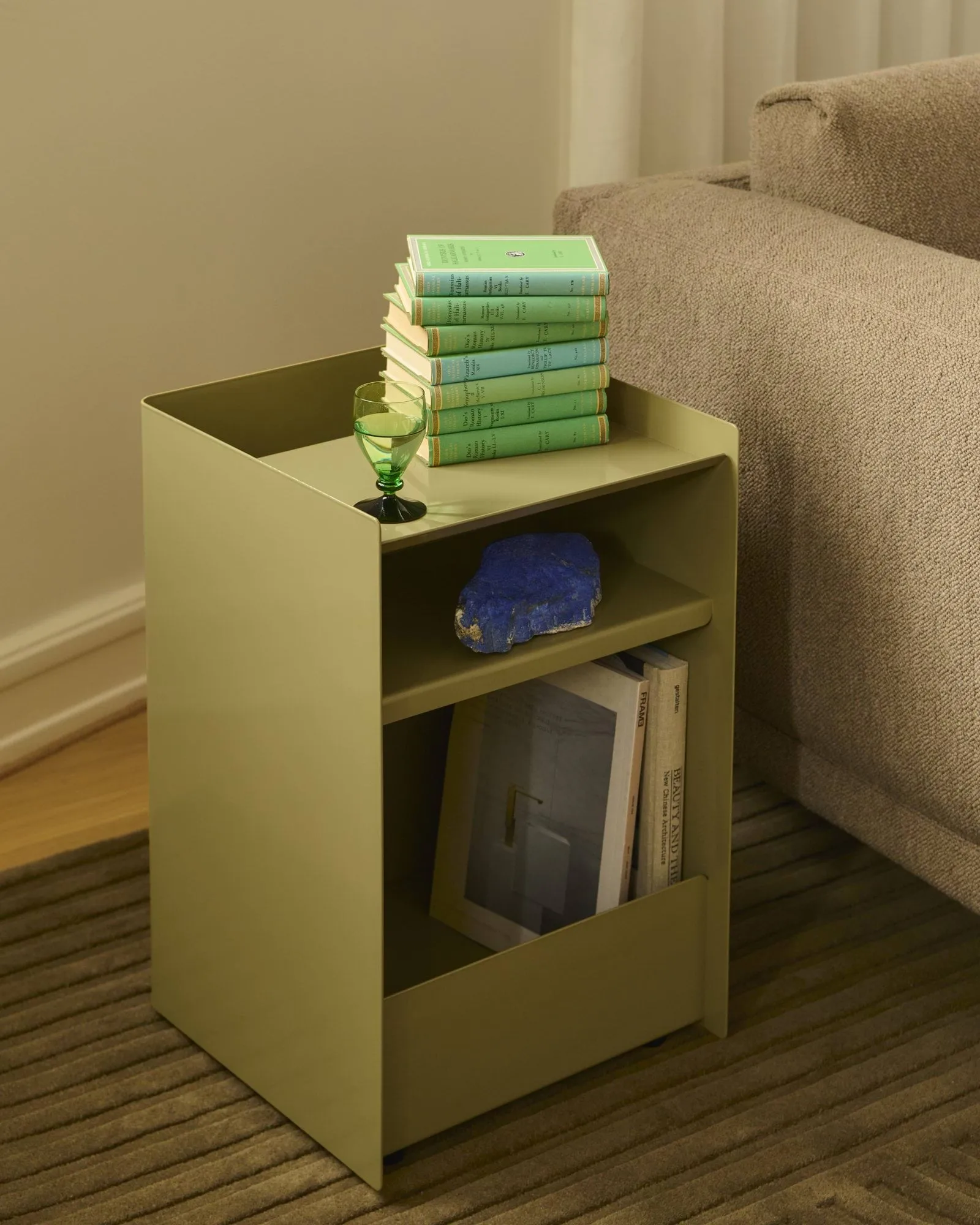 Folded Trolley rullvagn med låda, Black Muuto