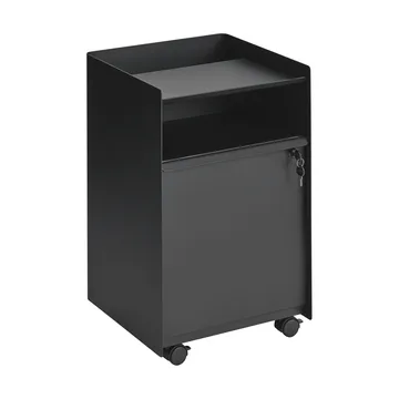 Folded Trolley rullvagn med skåp - Black - Muuto
