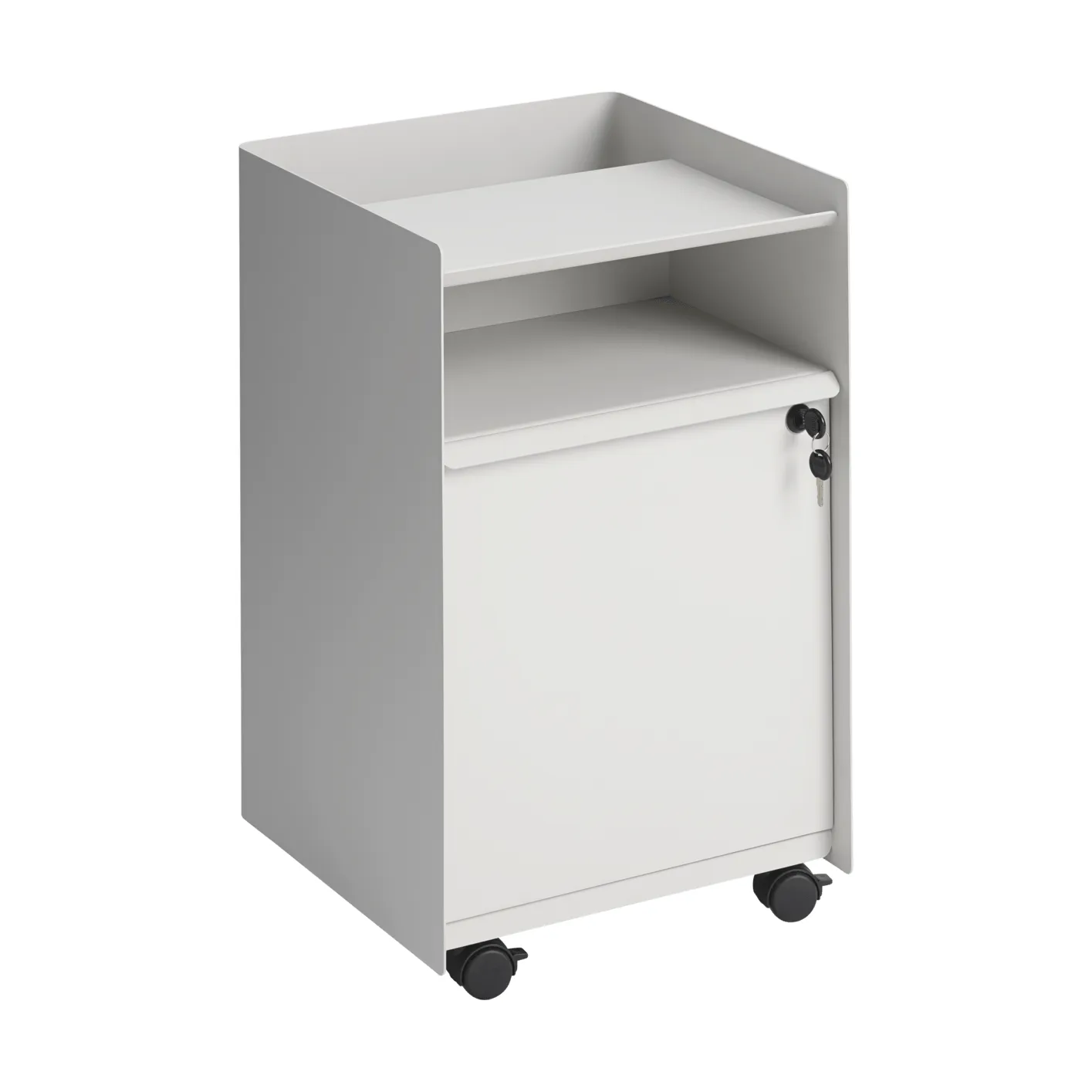 Folded Trolley rullvagn med skåp, Grey Muuto