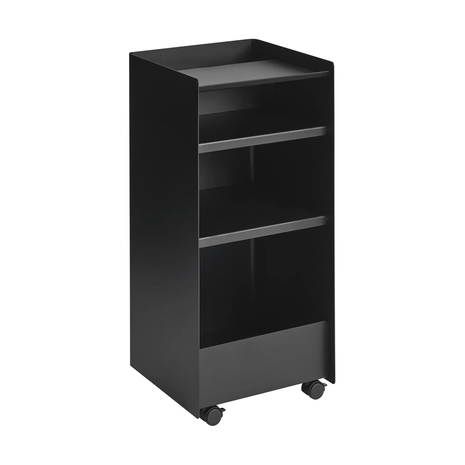 Folded Trolley rullvagn öppen, Black, 37,4x38,7x37,2 cm Muuto
