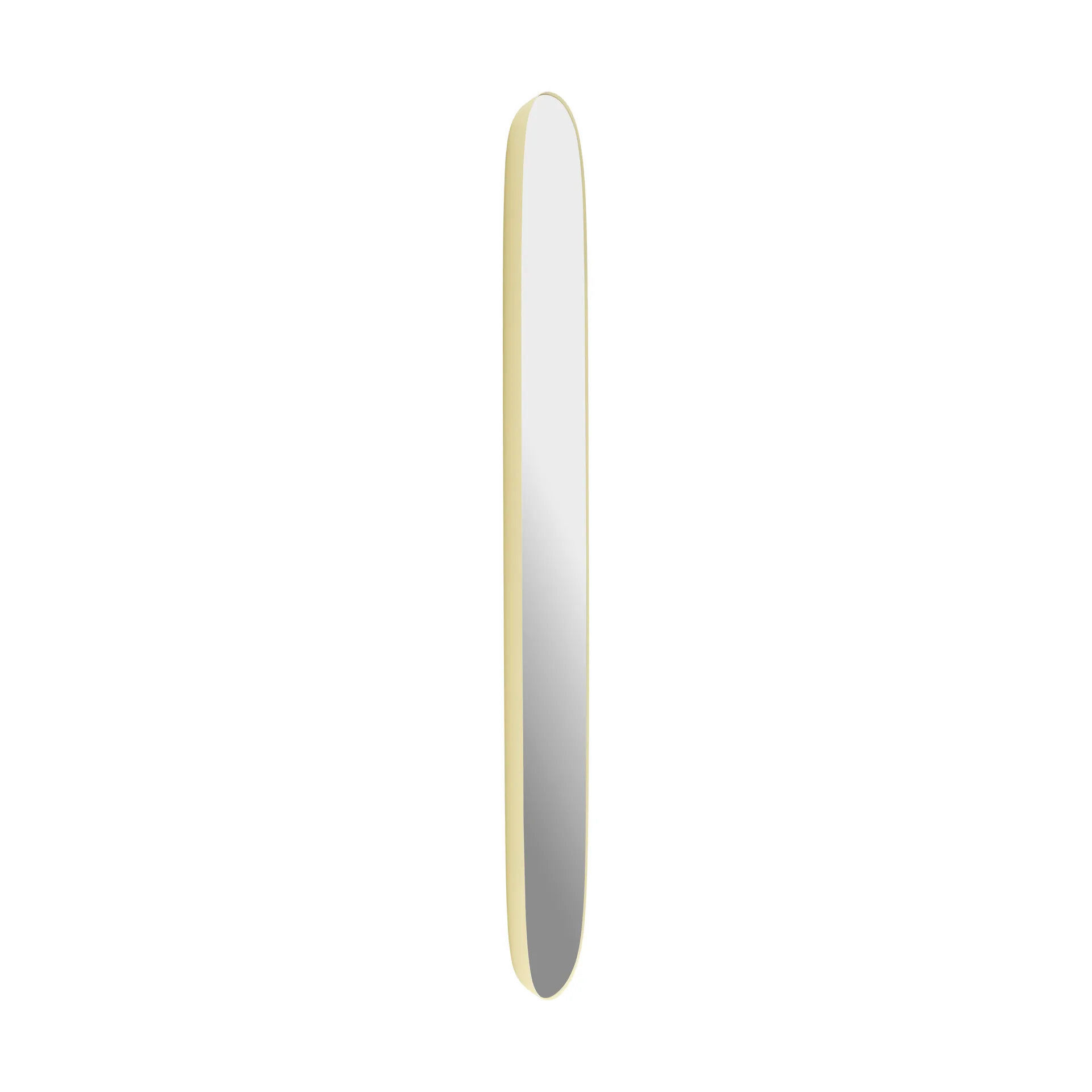 Framed spegel, Light yellow-clear, 150x50 cm Muuto