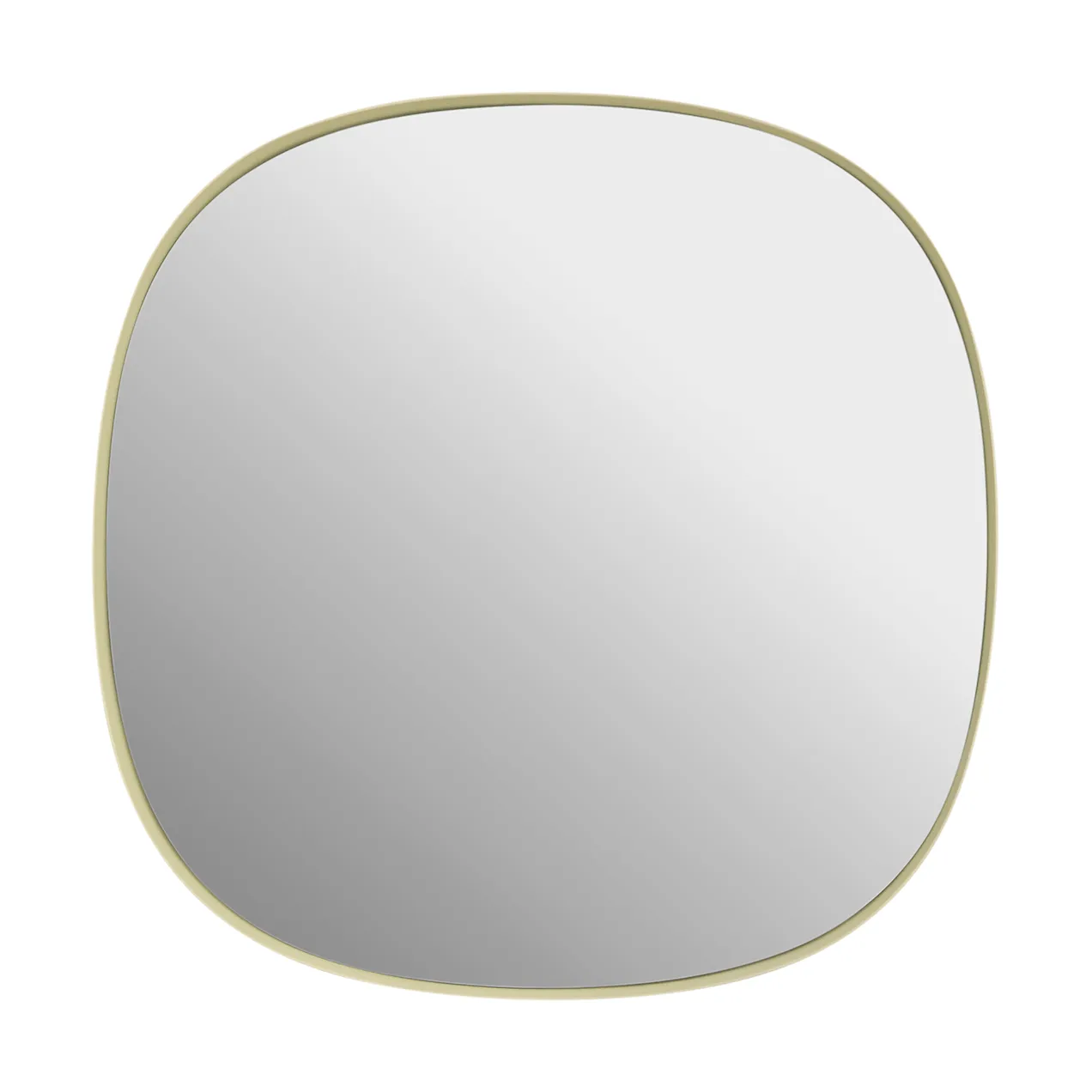 Framed spegel, Light yellow-clear, 40x40 cm Muuto