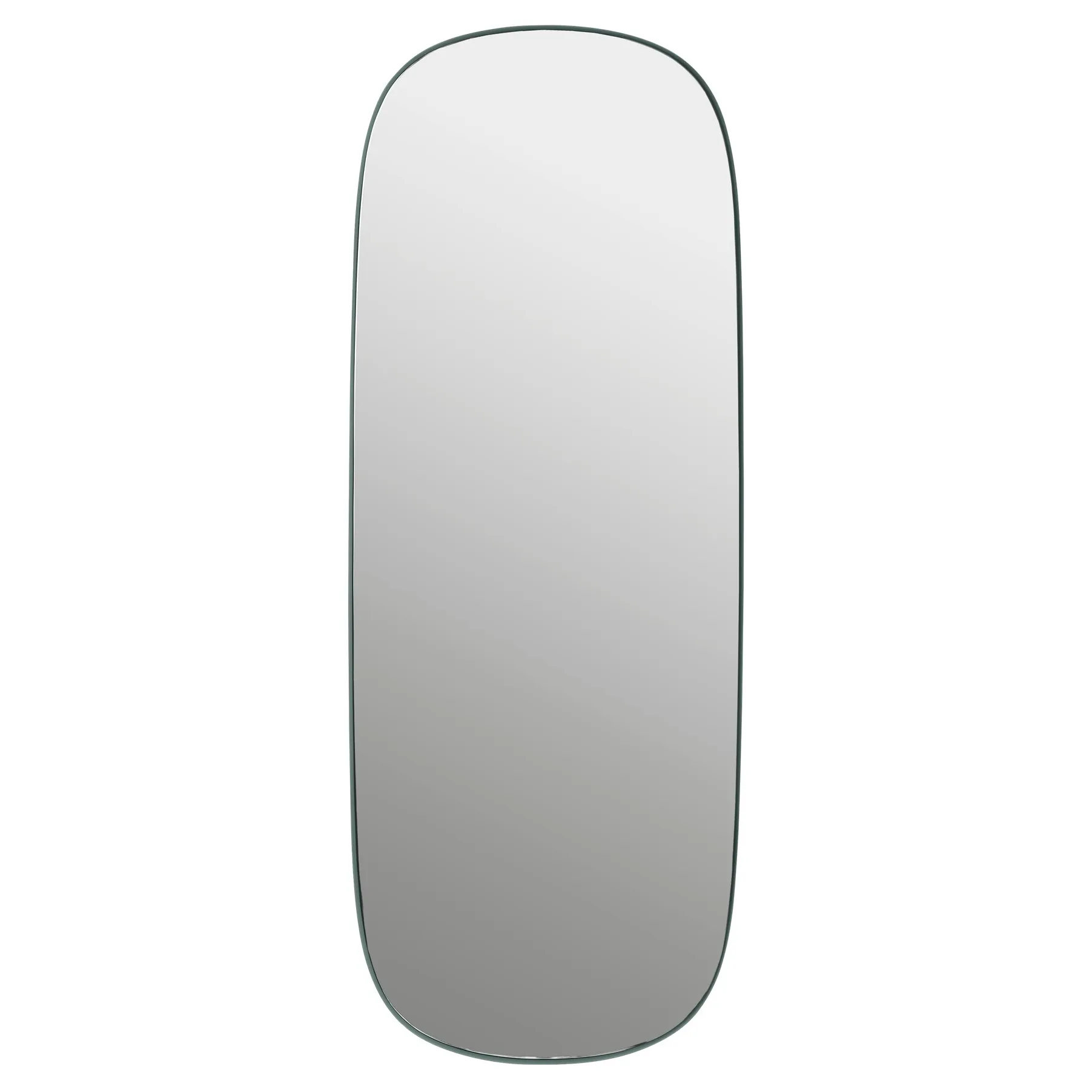 Framed spegel stor, Darkgreen-clear, 118x44,5 Muuto