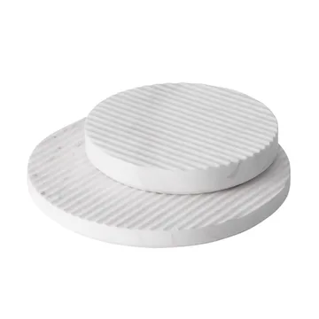 Groove grytunderlägg marmor - vit liten - Muuto
