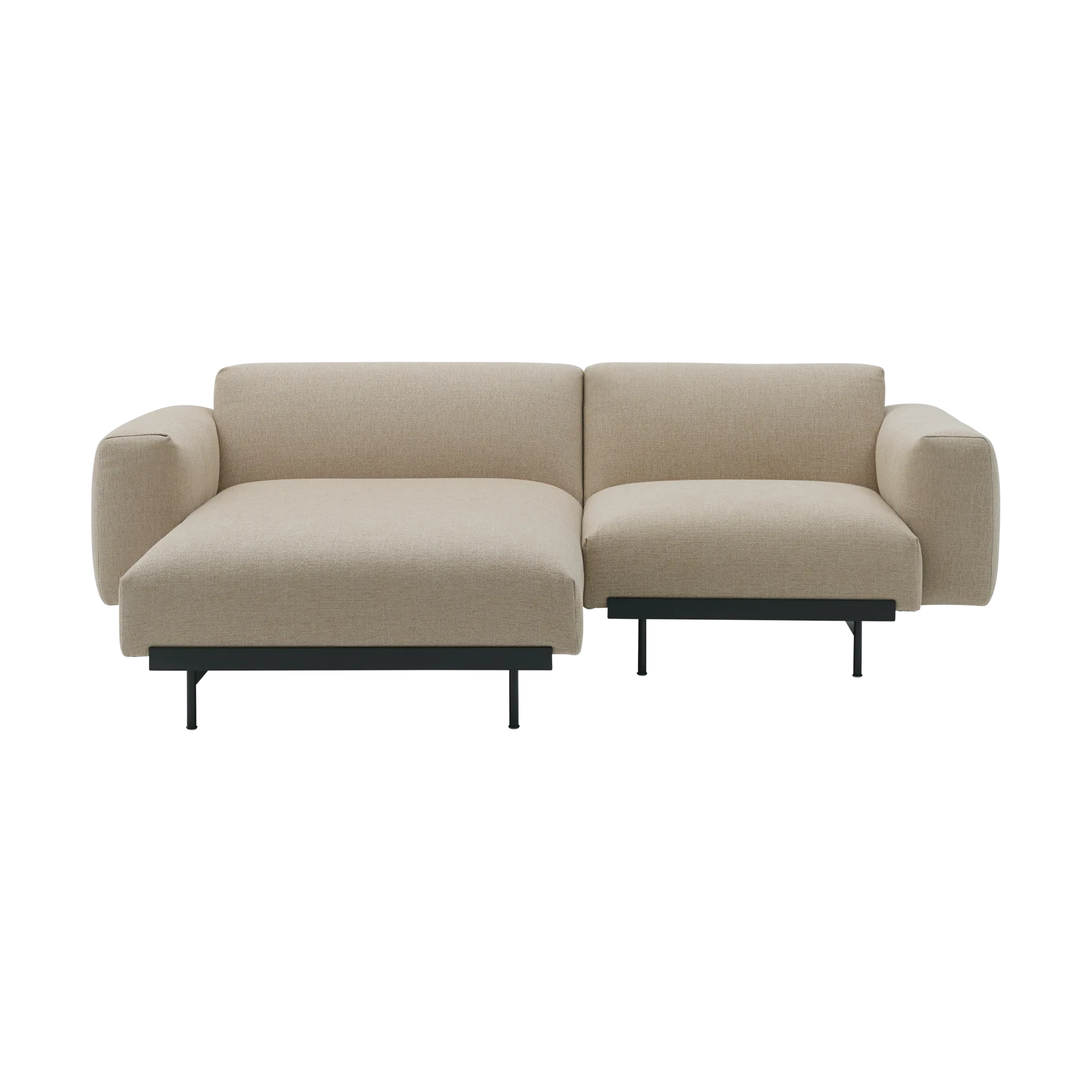 In Situ modulsoffa 2-sits configuration 5, Ecriture 240-Black Muuto