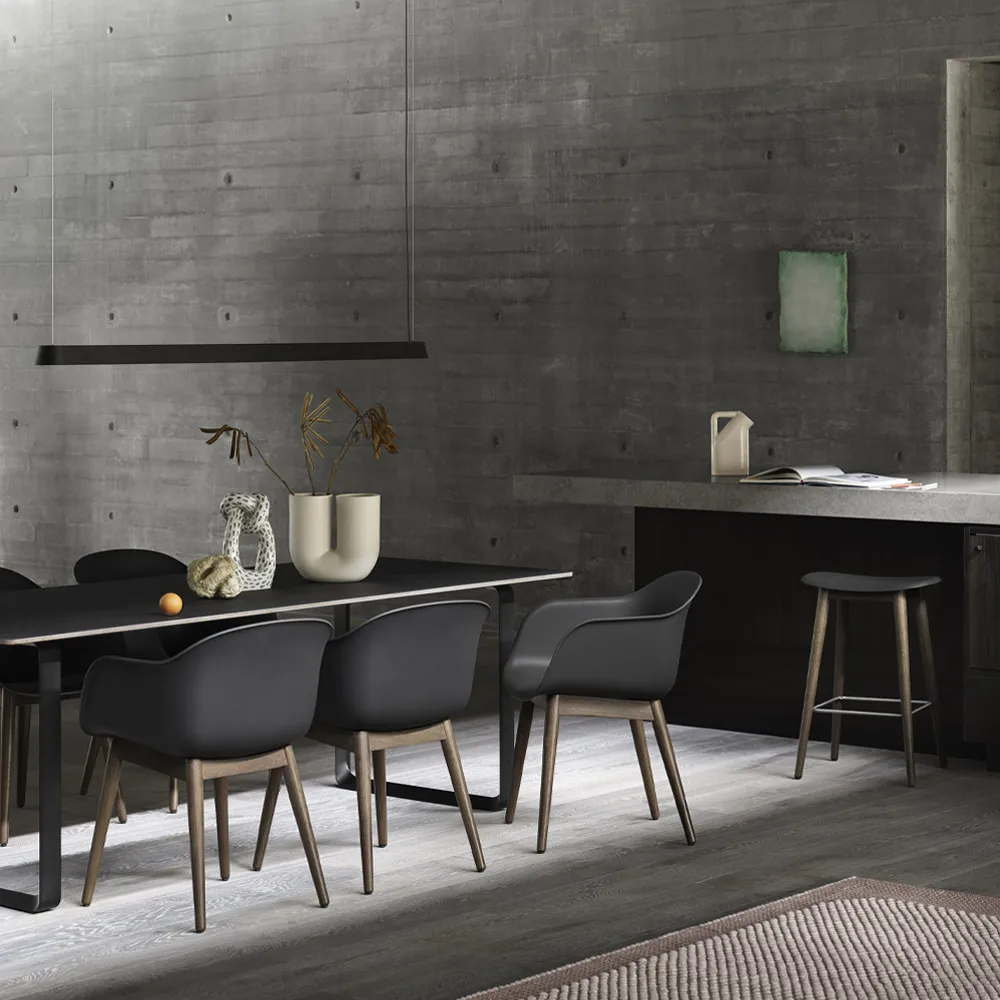 Linear pendel, black, 169,2 cm Muuto