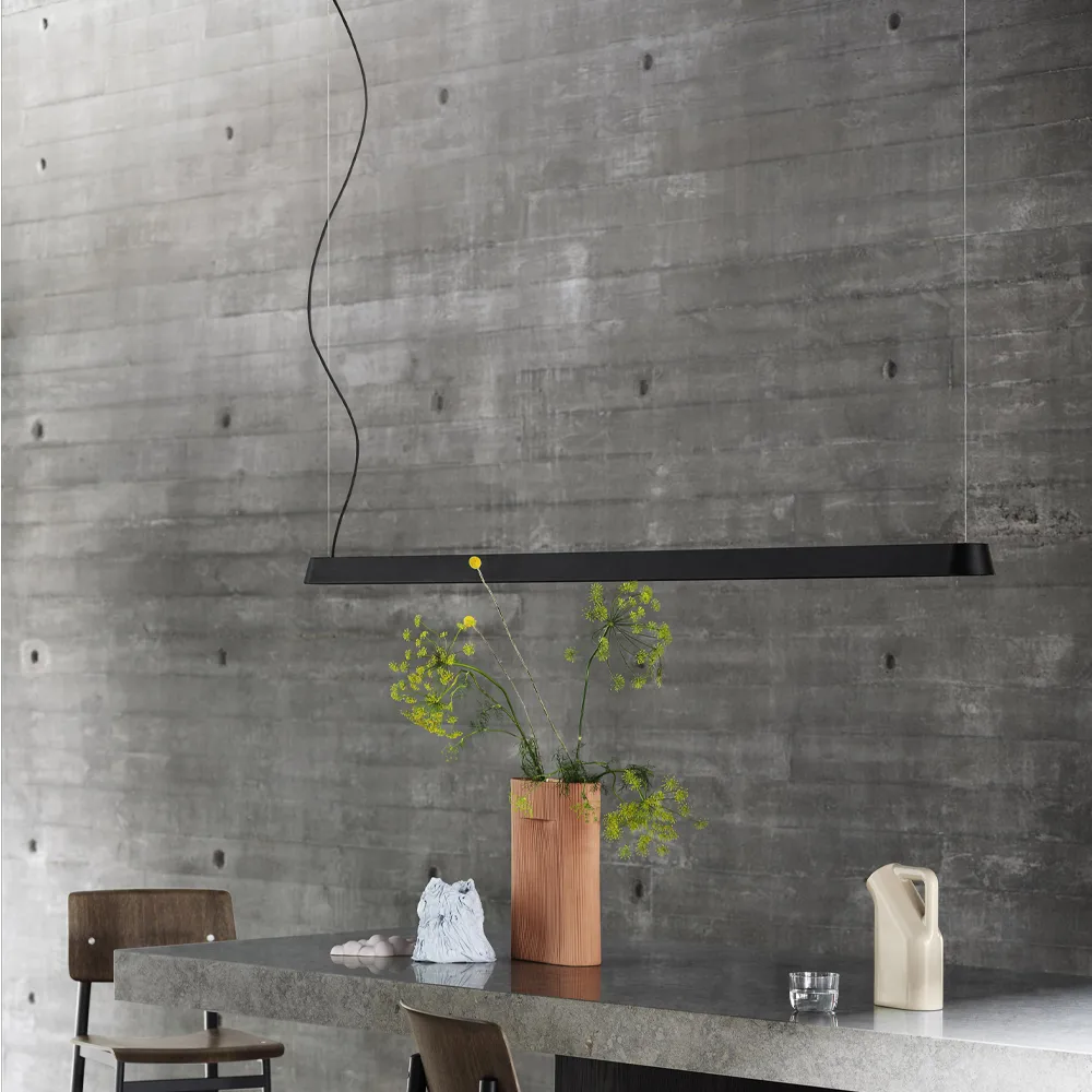Linear pendel, Black, 87,2 cm Muuto