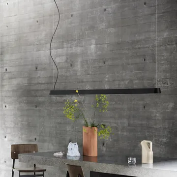 Linear pendel - Grey, 169,2 cm - Muuto