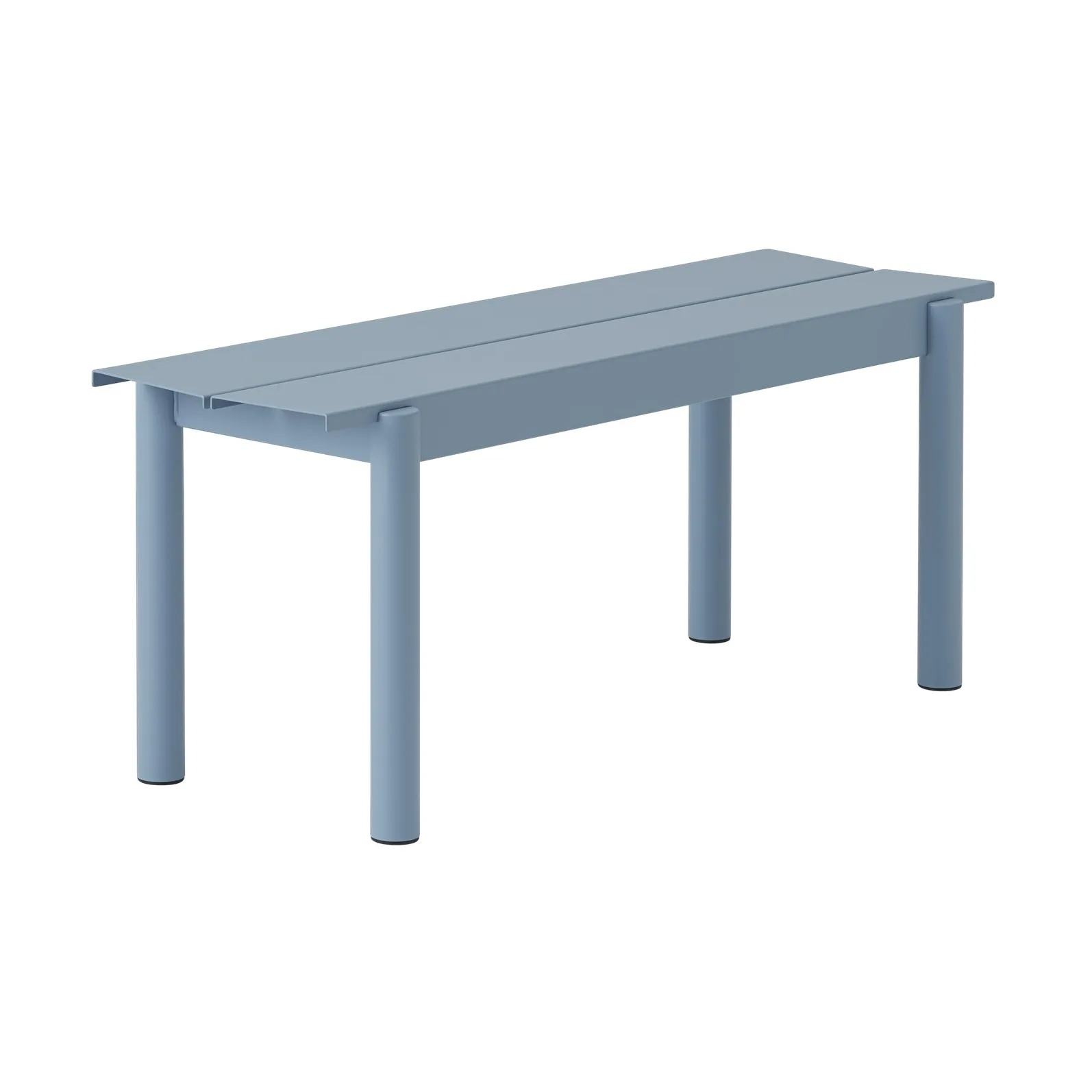 Linear steel bench bänk 110x34 cm, Pale blue Muuto