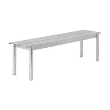 Linear steel bench bänk 170x34 cm - Warm galvanized steel - Muuto