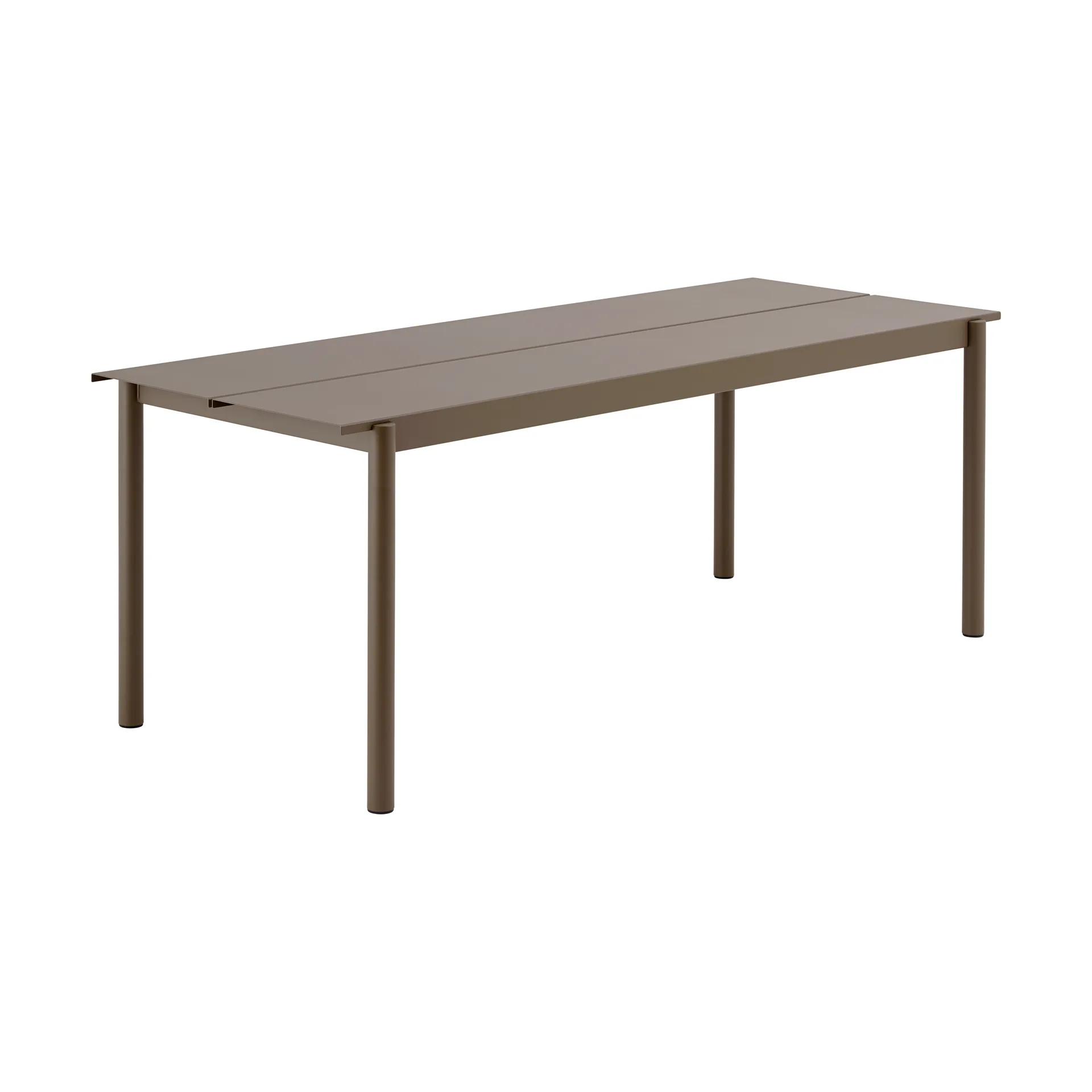 Linear Steel bord 200x75 cm, Taupe Muuto