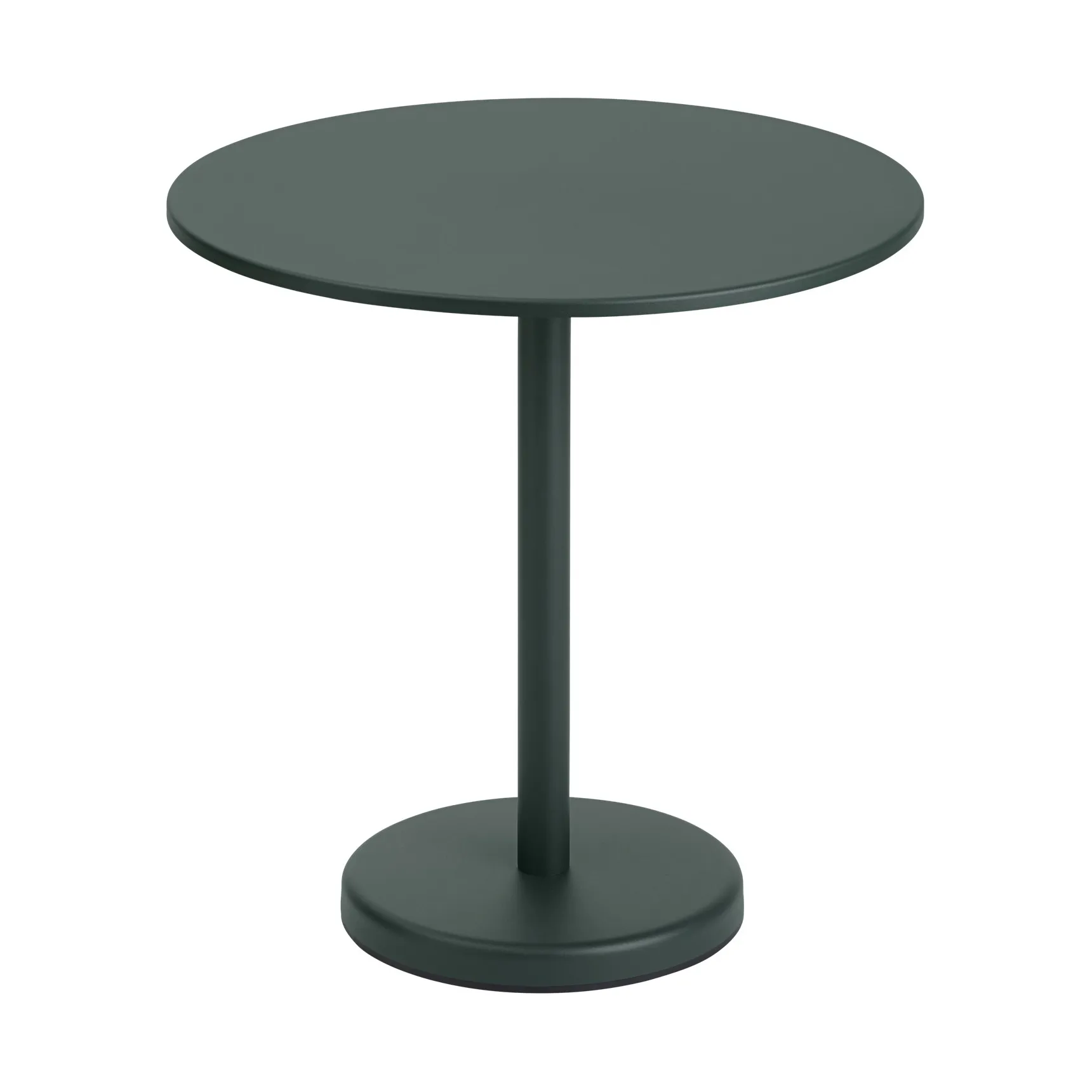 Linear Steel bord Ø70 cm, Dark green Muuto