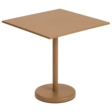Linear Steel bord 70x70 cm - Burnt orange - Muuto
