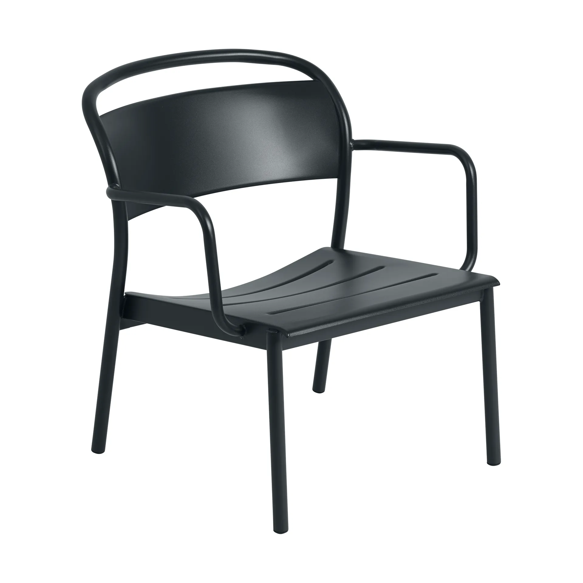 Linear Steel loungefåtölj, Anthracite black Muuto