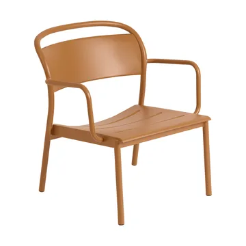 Linear Steel loungefåtölj - Burnt orange - Muuto