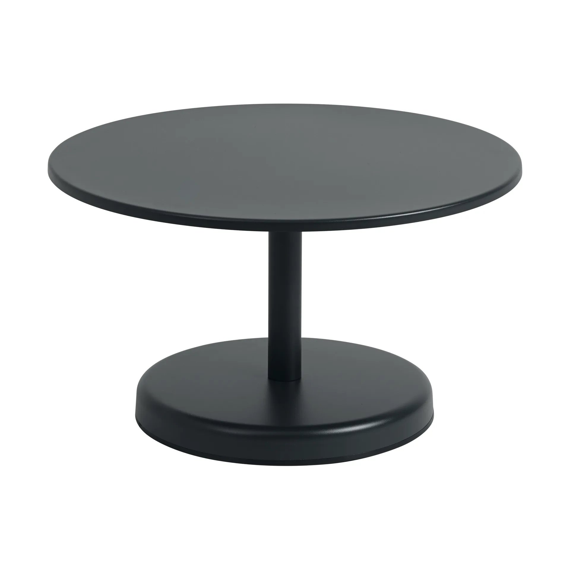 Linear Steel soffbord, Anthracite black, Ø70x40 cm Muuto