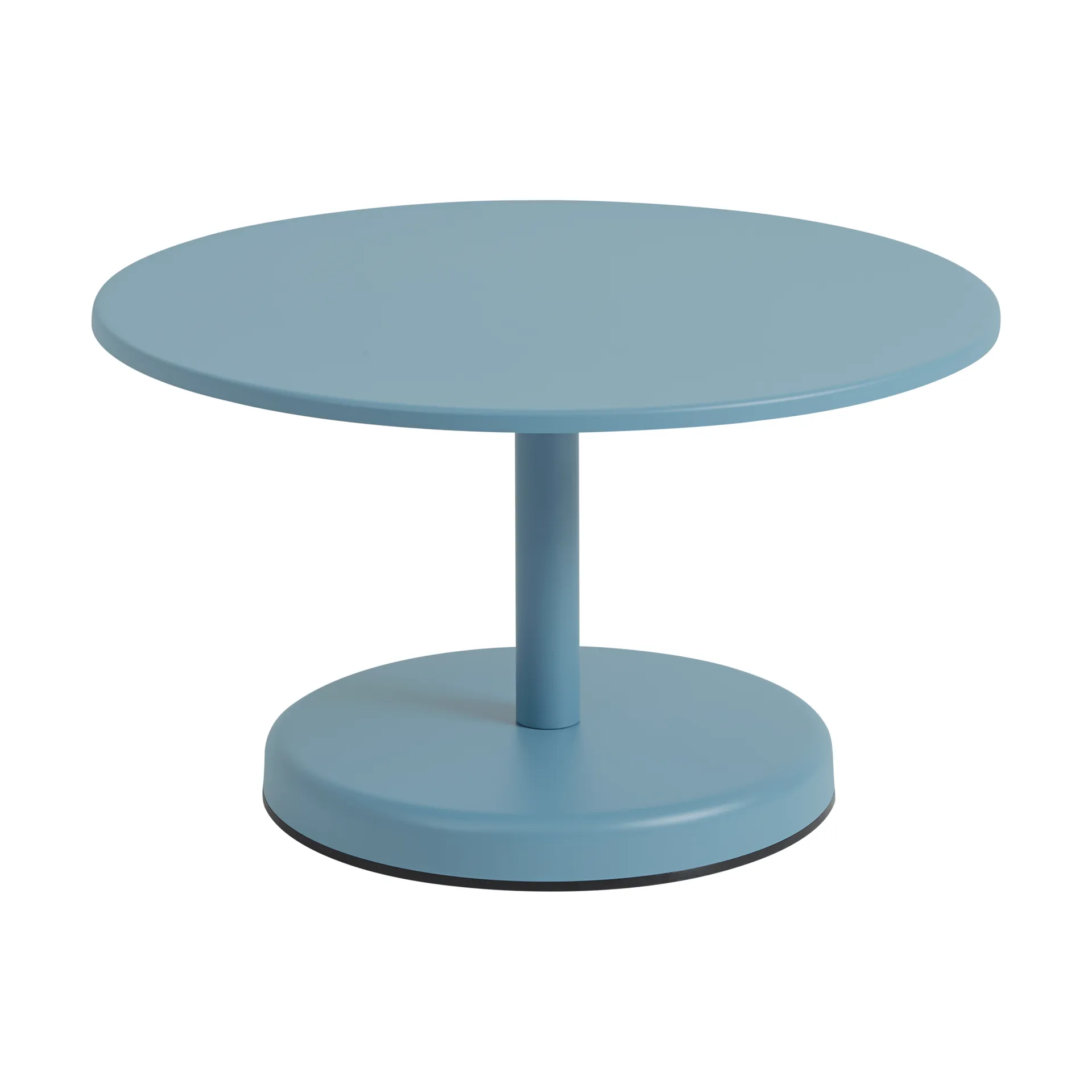 Linear Steel soffbord, Pale blue, Ø70x40 cm Muuto