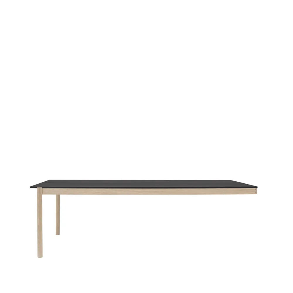 Linear System End Module bord, Black-Oak 240x142 cm Muuto