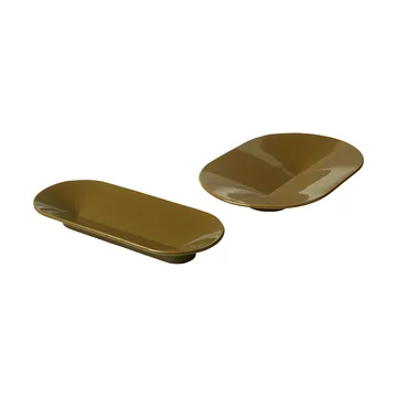Mere skål 51,5x21,5 cm - Brown Green - Muuto