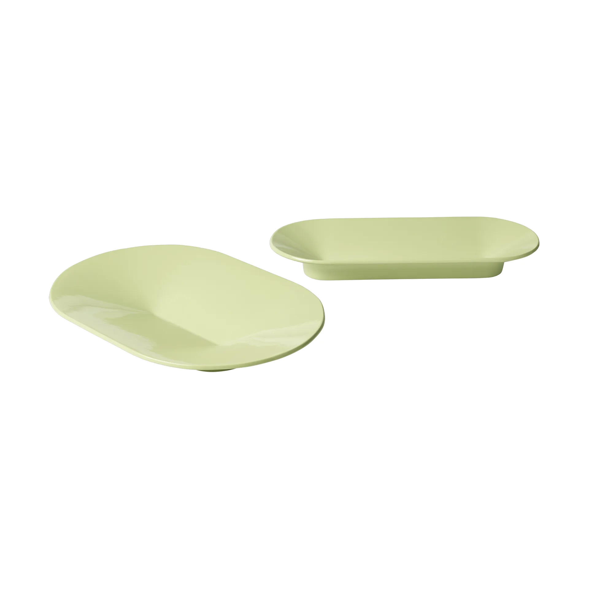 Mere skål 52x36 cm, Light Green Muuto