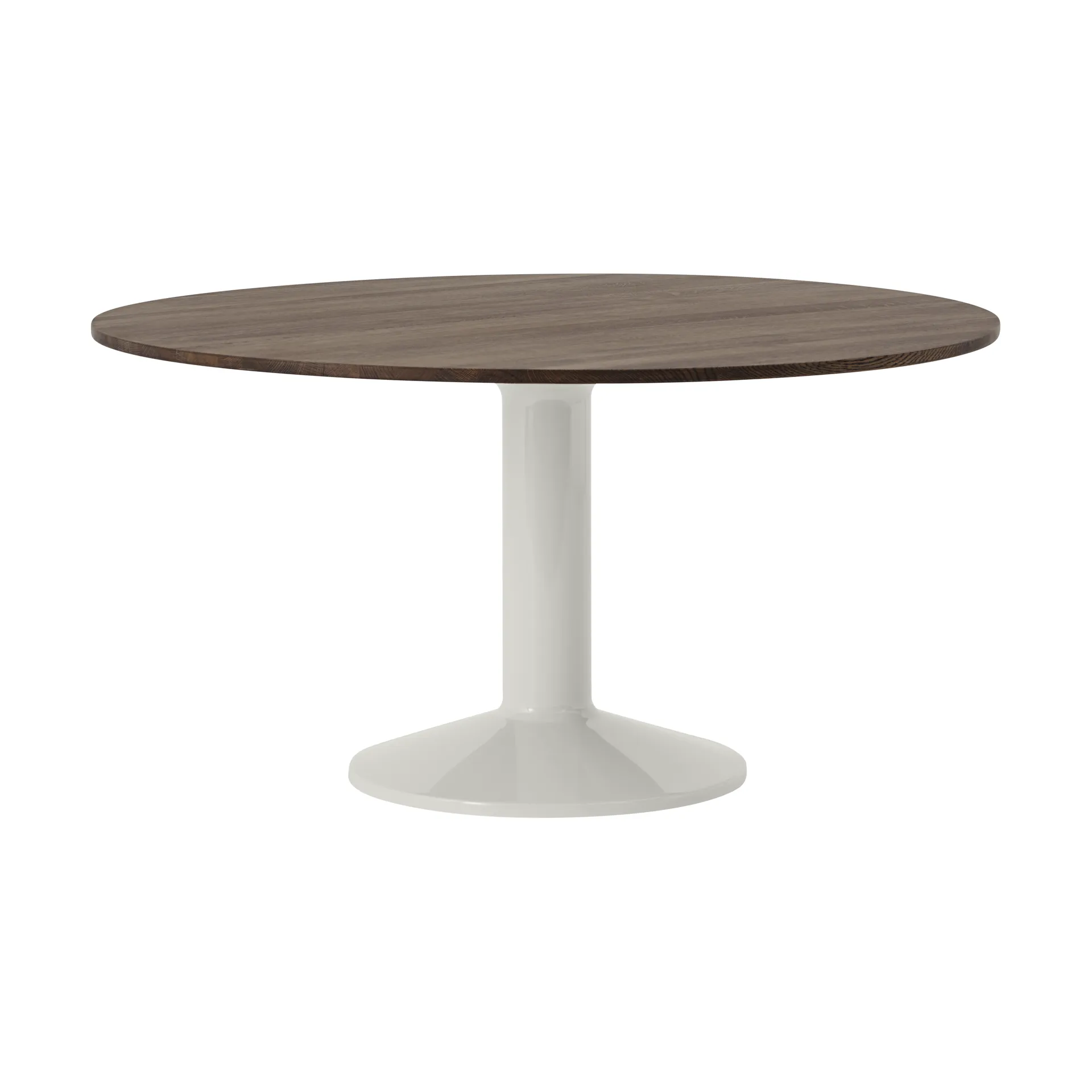 Midst pelarbord, Dark oiled oak-grey, Ø140 cm Muuto