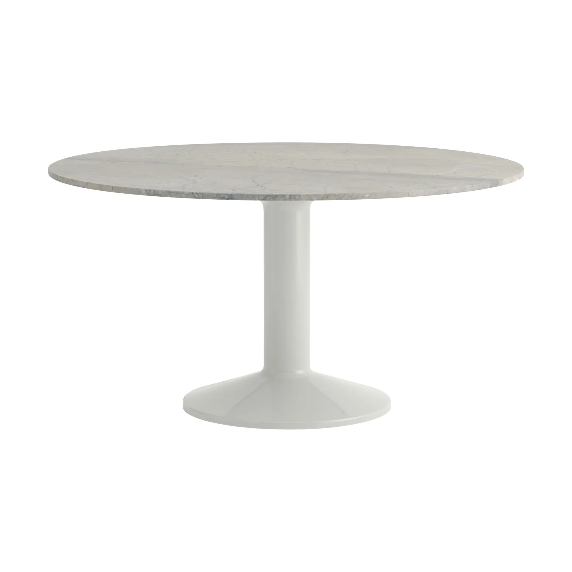 Midst pelarbord, Grey marble-grey, Ø140 cm Muuto
