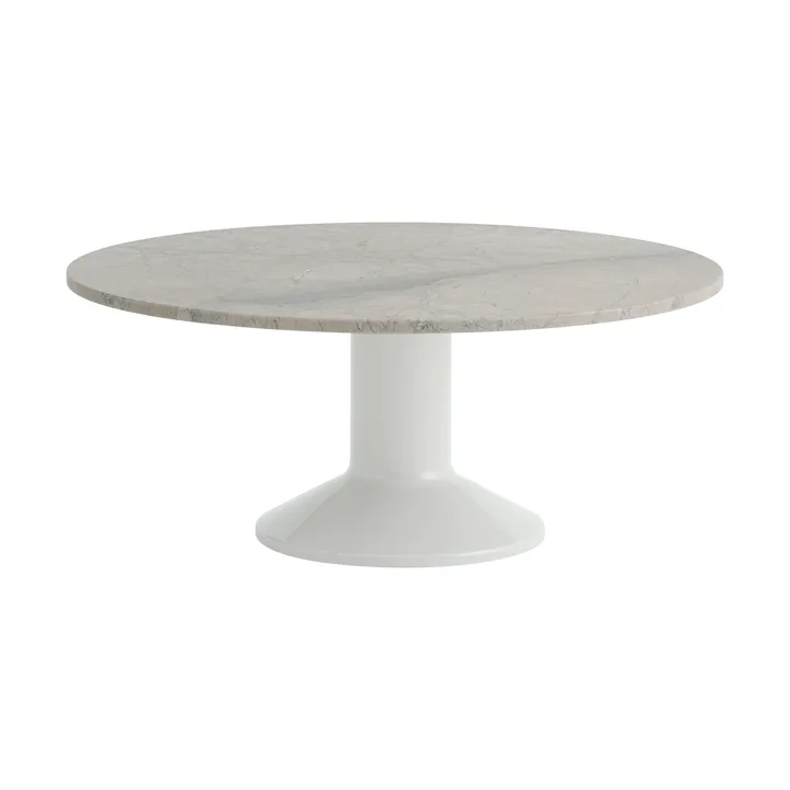 Midst soffbord - Grey marble-grey, Ø90 cm - Muuto