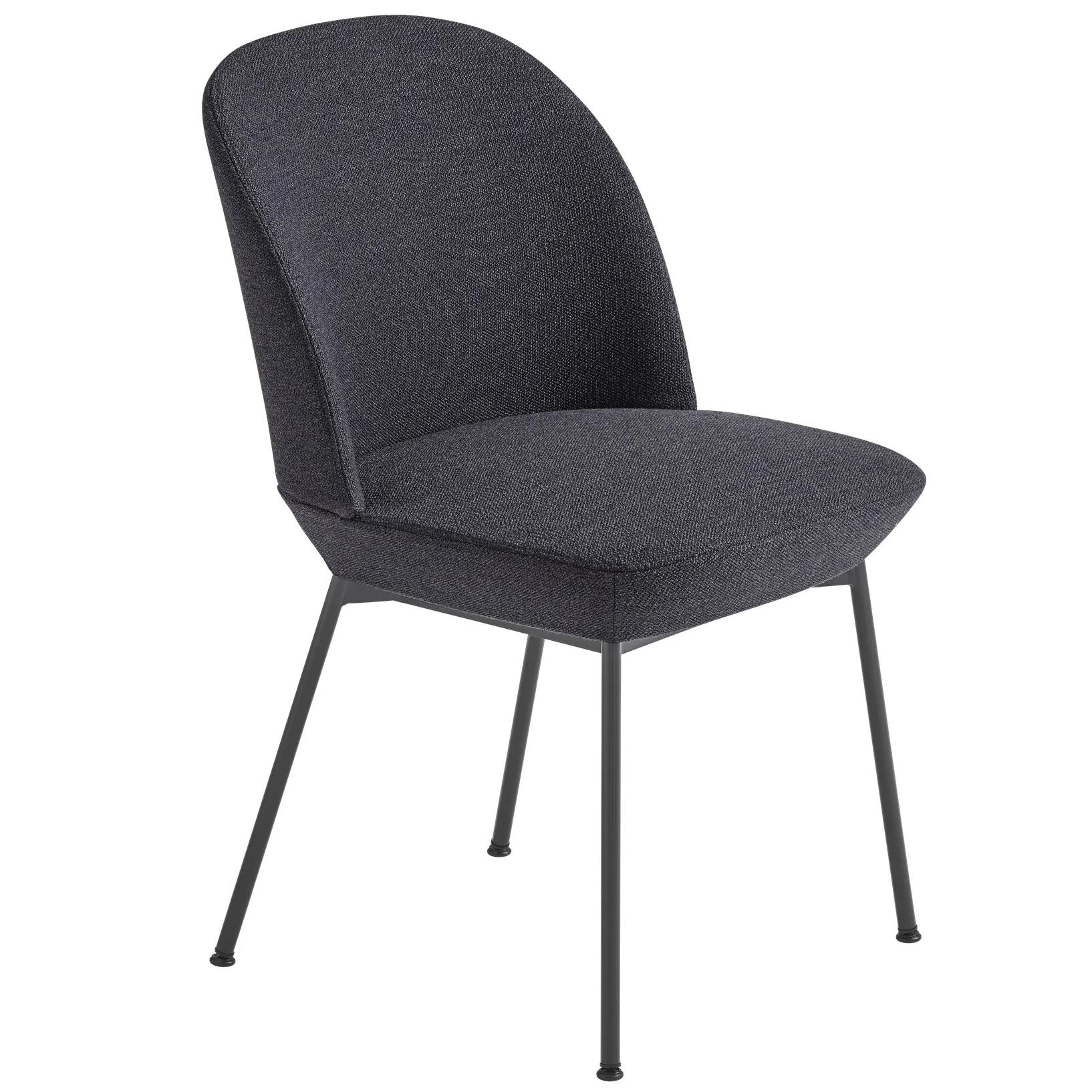 Oslo matstol svarta ben, Ocean 601-Black Muuto