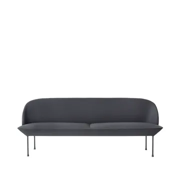 Oslo soffa 3-sits - Steelcut 180-Dark grey - Muuto