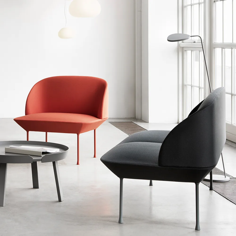 Oslo soffa 3-sits, Steelcut 180-Dark grey Muuto