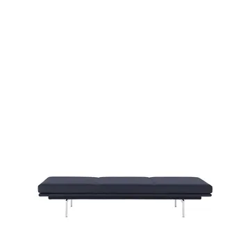 Outline dagbädd - Vidar 554-Aluminium - Muuto