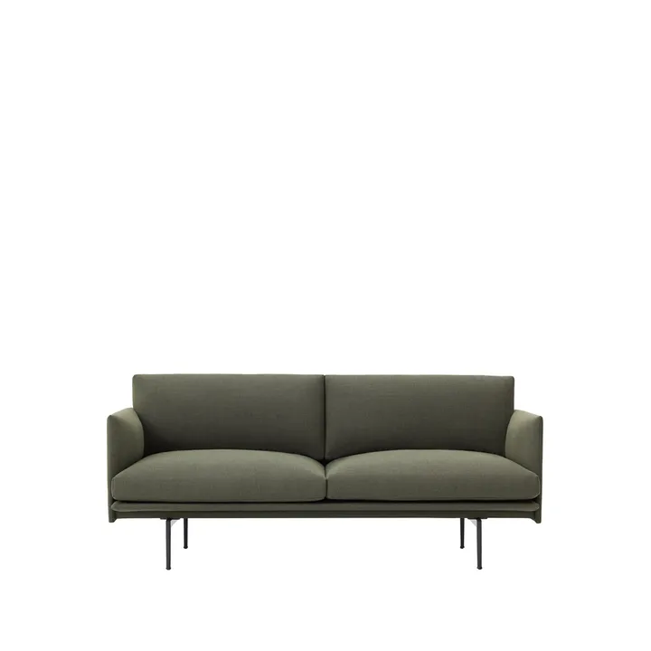 Outline soffa 2-sits - Fiord 961-Green - Muuto
