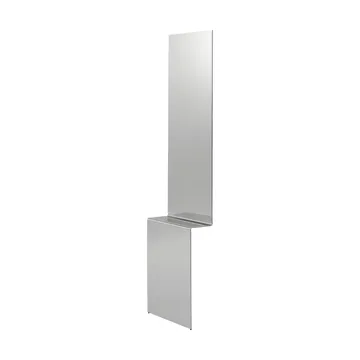 Pleat väggspegel - Polerat stål, 227x57 cm - Muuto