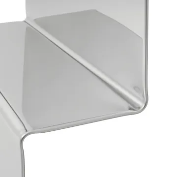 Pleat väggspegel - Polerat stål, 227x57 cm - Muuto