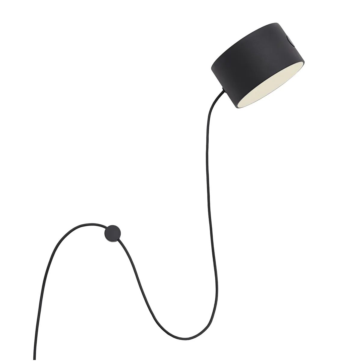 Post vägglampa, Svart Muuto
