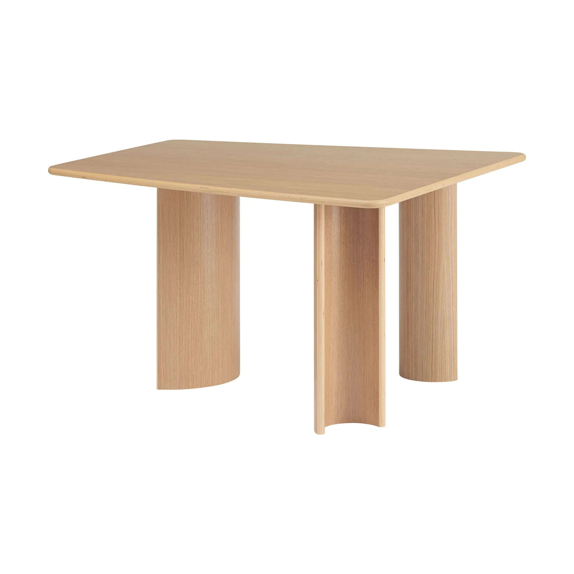 Re-norm matbord, Lackerad ekfanér, 130x120 cm Muuto