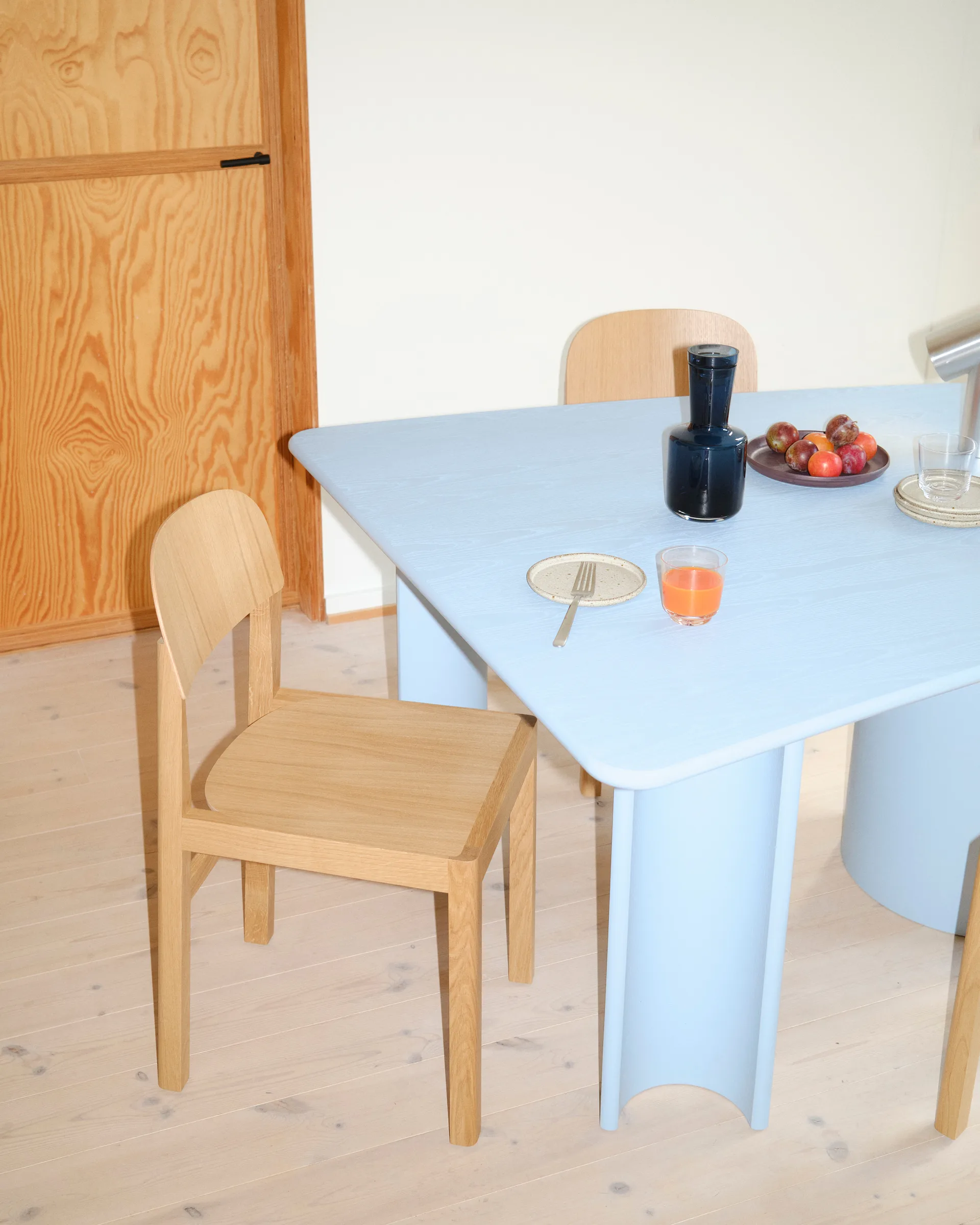 Re-norm matbord, Light blue, 130x120 cm Muuto