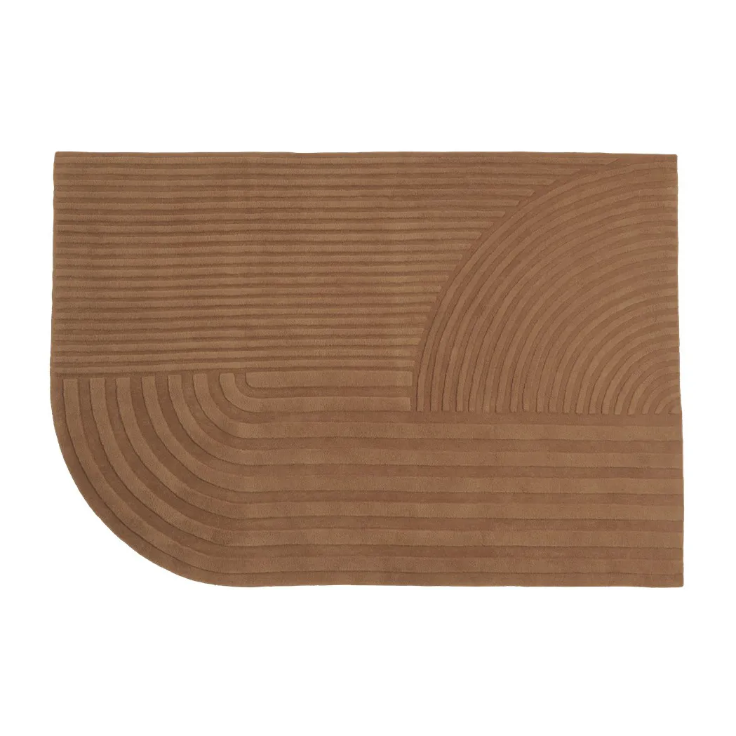 Relevo matta 170x240 cm, Burnt orange Muuto