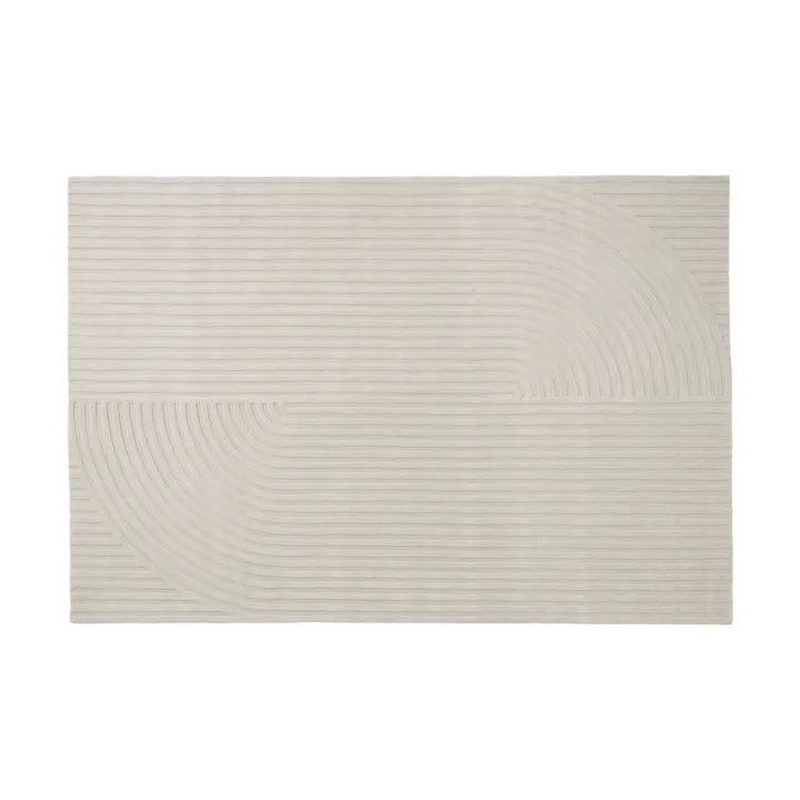 Relevo Rug Quattro ullmatta - Off white, 200x300 cm - Muuto