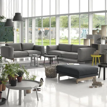 Rest soffa - 2-sits-remix 163 grey-ekben - Muuto