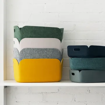 Restore förvaringskorg - gul - Muuto