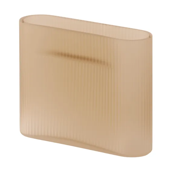Ridge vas frostat glas 16,5 cm, Light orange Muuto
