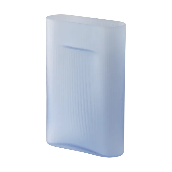 Ridge vas frostat glas 35 cm - Light blue - Muuto