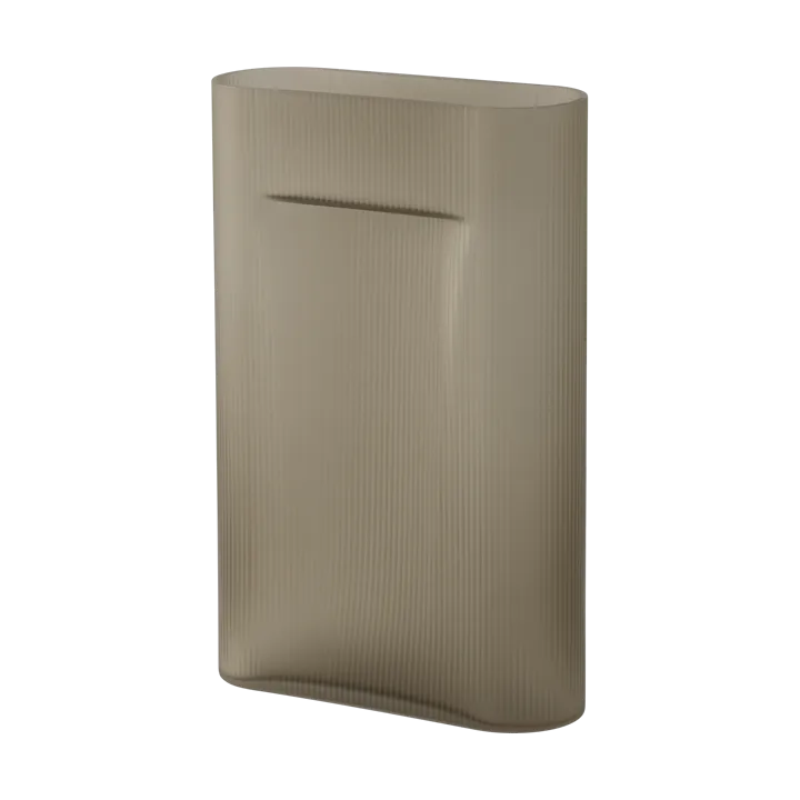 Ridge vas frostat glas 48,5 cm - Taupe - Muuto