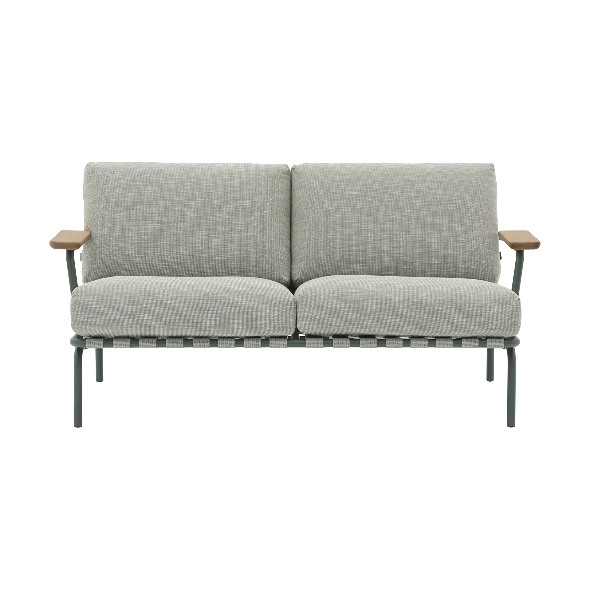 Settle 2-sits soffa, Ribbed Weave 2 Dark green Muuto