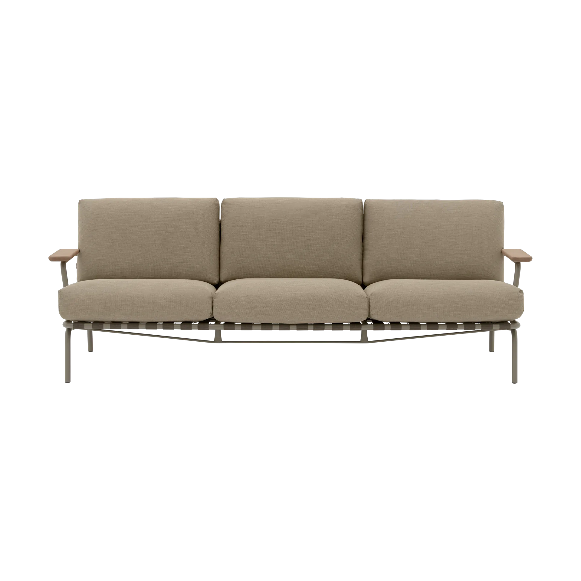 Settle 3-sits soffa, Ribbed Weave 5 Taupe Muuto