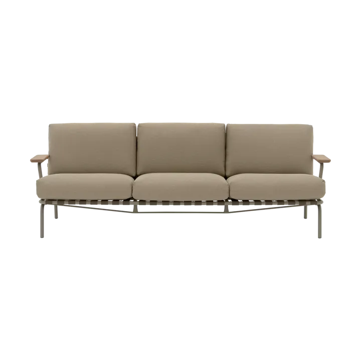 Settle 3-sits soffa - Ribbed Weave 5 Taupe - Muuto
