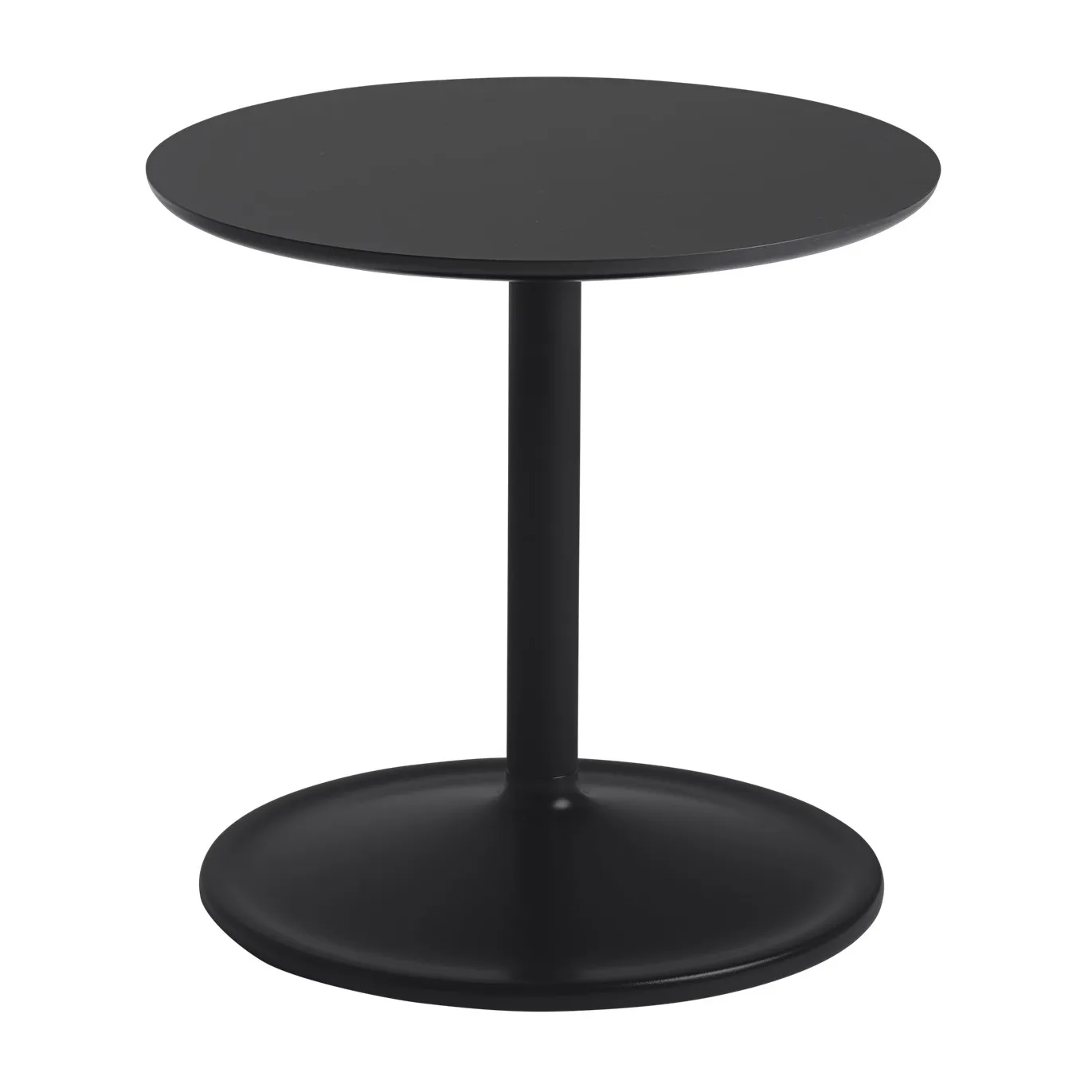 Soft sidobord H 40 cm, Black nanolaminate-Black Muuto